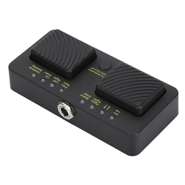 Pasador De Páginas Bluetooth, Diseño Compacto Interruptor De Pie De Carga USB Pasador De Páginas Batería De Litio De 300 MAH Multiusos Para Partituras Para Tableta, Teléfono