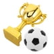thumbnail image 4 of 3 juegos de mini copas de trofeo: pequeños trofeos de plástico dorados con balón de fútbol para niños - Juguete de premio para fiestas de fútbol - Decoración para tartas, fiestas y competiciones dep, 4 of 4