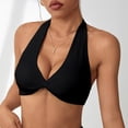 thumbnail image 2 of Sports Bra Women's Halter Twist Front Wireless Breathable Stretch Support Bra for Yoga Fitness Beach Daily Casual Layering, 2 of 4