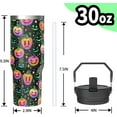 thumbnail image 2 of Pumpkin Halloween Gifts for Women Men, Horror Pumpkin Face Stainless Steel Insulated Travel Coffee Cup, 30 Oz Tumbler with Top Handle and Flip Straw, Star Holiday Birthday Water Bottle for Him Her, 2 of 6