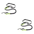 thumbnail image 3 of Guardoinrt Adjustable Belt Pet Reflective Leash Traction Rope Durable Polyester Jogging Dog Leash Hands-Free green 2Set, 3 of 6