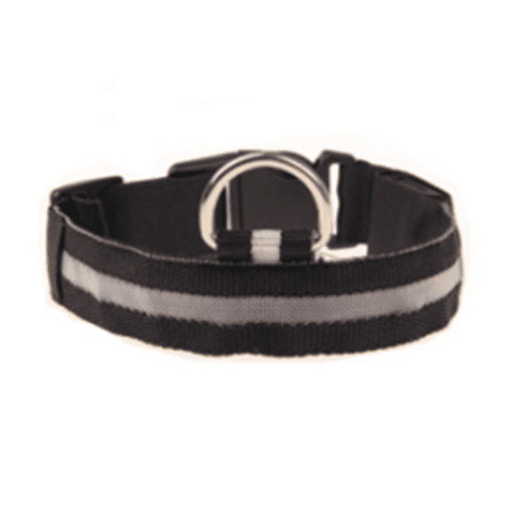 Nylon Reflective Led Dog Collar, Usb Rechargeable Light-Emitting Dog Collar,