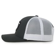 Ram Trucks Logo Structured Trucker Hat, Graphite & White, Adjustable Snapback