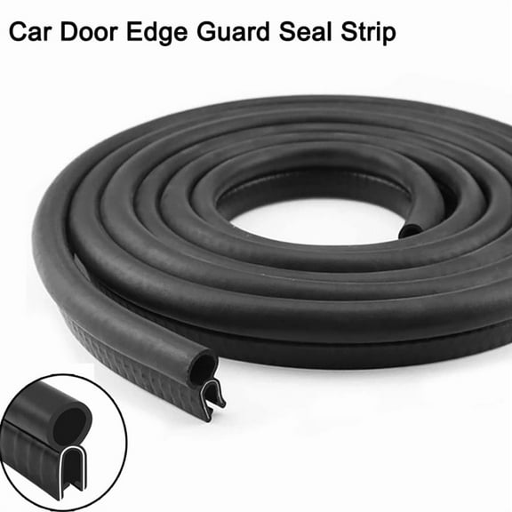 Car Door Weather Stripping Auto Door Rubber Edge Trim Seal Strip Gasket with Top Bulb for Car Camper Boat RV Home Applications