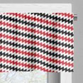 thumbnail image 5 of Ambesonne Abstract Valance & Curtain, Zigzag Chevron Lines Art, 55"x45", Vermilion White, 5 of 6