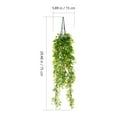 thumbnail image 2 of QUMIIRITY 2Ud Planta Artificial De Ratán Amarillo Para Colgante De Pared Y Fiesta Con Liviano, 2 of 6