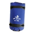 thumbnail image 4 of Bolsa de lona impermeable de gran capacidad para cuadro de motocicleta, para hombres y mujeres, bolsa trasera para asiento de motocicleta, para viajes azul 80L, 4 of 8