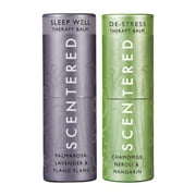 Scentered RELAXATION ESSENTIALS - SLEEP WELL & DE-STRESS - Aromatherapy Balm Gift Set - Supports Relaxation, Restful Sleep & Alertness, Calmness & Stress Relief