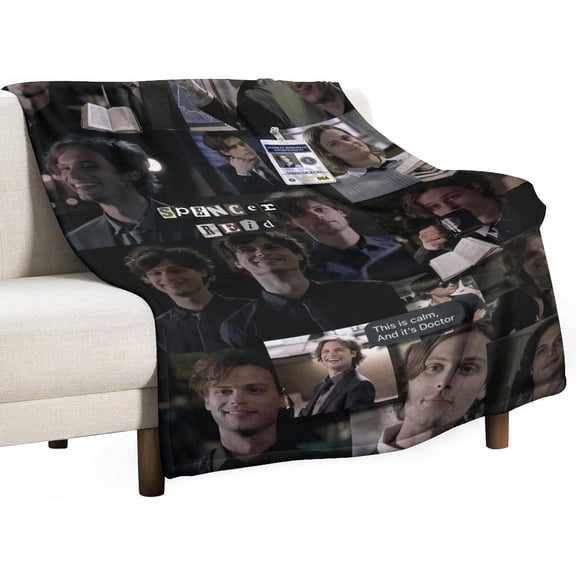 Spencer Reid 50""x60"" Thow Blanket Super Soft Micro Wool Blanket Sofa Comfortable Warm Flannel Blanket Bed Living Room Merchandise Gift Party Decor