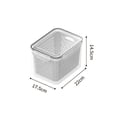 thumbnail image 2 of Double Layer Storage Case with Lid Food Grade Drain Basket Storage Box for Kitchen & Dining Gadgets, 2 of 5