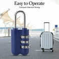 thumbnail image 3 of Combination Password Lock, Blue Durable Password Lock, Wear- for Luggage Suitcase, 3 of 8