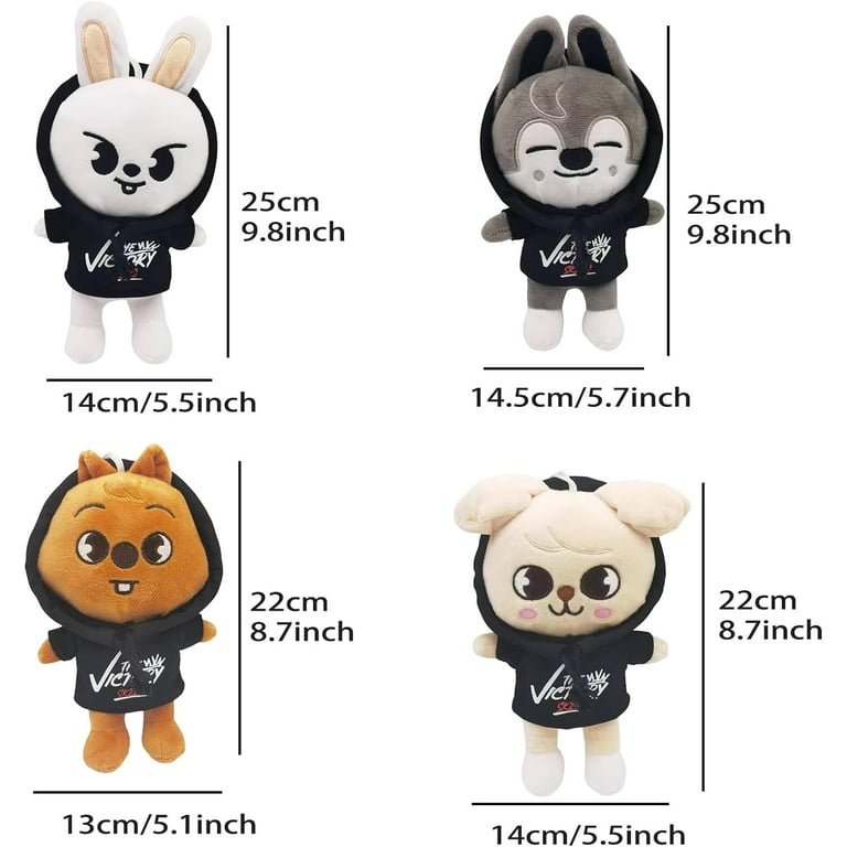 Skzoo Plushies Set of 8, 9.8-Inch Stray Kids Plush, Cute K