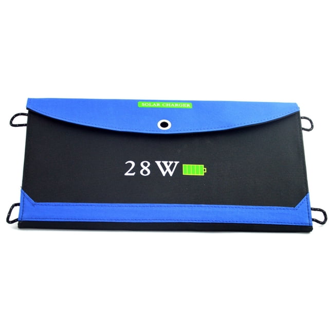 5V 28W Cargador de Panel Solar Plegable Salida USB Carga Solar Rápida Teléfonos Móviles Banco de Energía Panel Solar Impermeable