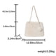 thumbnail image 5 of Bolso Hombro Peludo para Mujer Bolso Bandolera Felpa Suave Bolso Invierno Con (blanco), 5 of 9