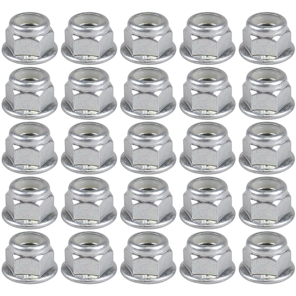25pk OEM 8mm Lock Nut John Deere D100 E100 G100 L100 X100 Z100 Series Lawn Mower