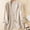 #0140-Beige, variant on Women's Linen Blazer Long Sleeve Open Front Cardigan with Pockets Lightweight Jacket for Spring Summer