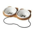 thumbnail image 4 of Cuencos inclinados para perros Yinane cuencos ergonómicos antideslizantes antivómitos con protección para Gato gris, 4 of 8