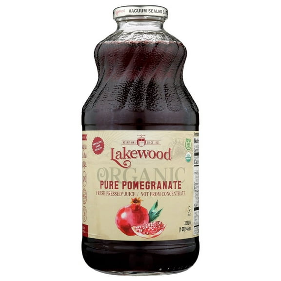 Lakewood Organic Pure Pomegranate Juice, 32 Fl Oz
