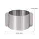thumbnail image 2 of 2pcs 6-10cm Stainless Steel Round Mousse Cutter Adjustable Mouse Cake Mold Baking Tool, 2 of 3