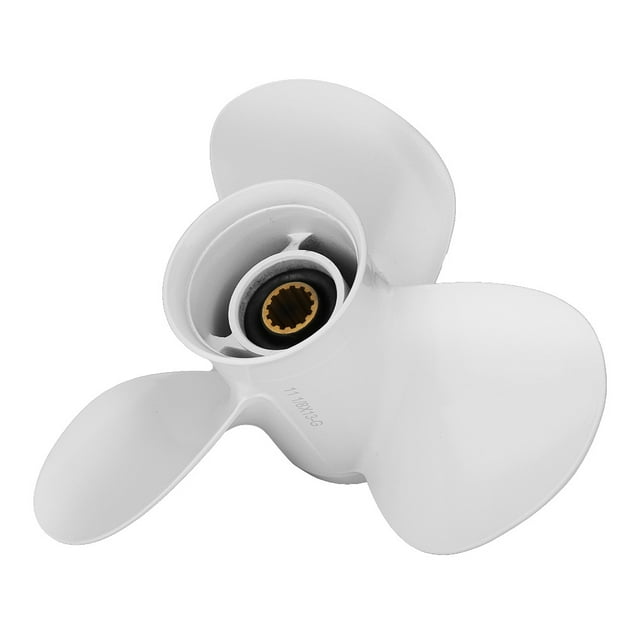 3-Blade Motor Propeller, 11 1/8x13-G Aluminum Outboard Propeller Lightweight For 30-60HP