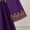 Z11-Purple, variant on Cowsor Muslim Girls' Embroidered Princess Dress – Long Sleeve, with Bag (4-8Y)
