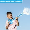 thumbnail image 4 of Firework Style Water Blaster Pull-Out Squirt Toy for Outdoor Beach Pool Party Interactive Play 16" Blue, 4 of 5