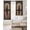 brown, variant on Vintage Doors Blackout Curtains 96 Inch Length 2 Panels Set, Classic Farmhouse Retro Wooden Grain Full Shading Curtains for Windows, Blackout Curtains for Bedroom Living Room 52"x96"