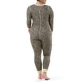 thumbnail image 2 of Fruit of the Loom Women's and Women's Plus Long Underwear Waffle Thermal Union Suit, 2 of 13