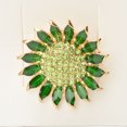 thumbnail image 3 of Broches para las mujeres Elegante Pin de girasol con Rhinestones Aesthetic Broche Joyas de joyería Costume Heronsbill Estilo Regalos para Mujeres Verdes tholdsy AP004683-01, 3 of 7