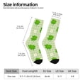 thumbnail image 6 of Uemuo St Patrick's Day11 Pattern Women's Crew Socks, Soft Durable Breathable Moisture-Wicking with Odor Control Cotton socks, 6 of 9