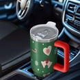 thumbnail image 6 of Green Christmas Pattern Tumbler with Handle and Lid,40oz Double Wall Vacuum Insulated Tumbler,Cups Gift for Women and Men, 6 of 7