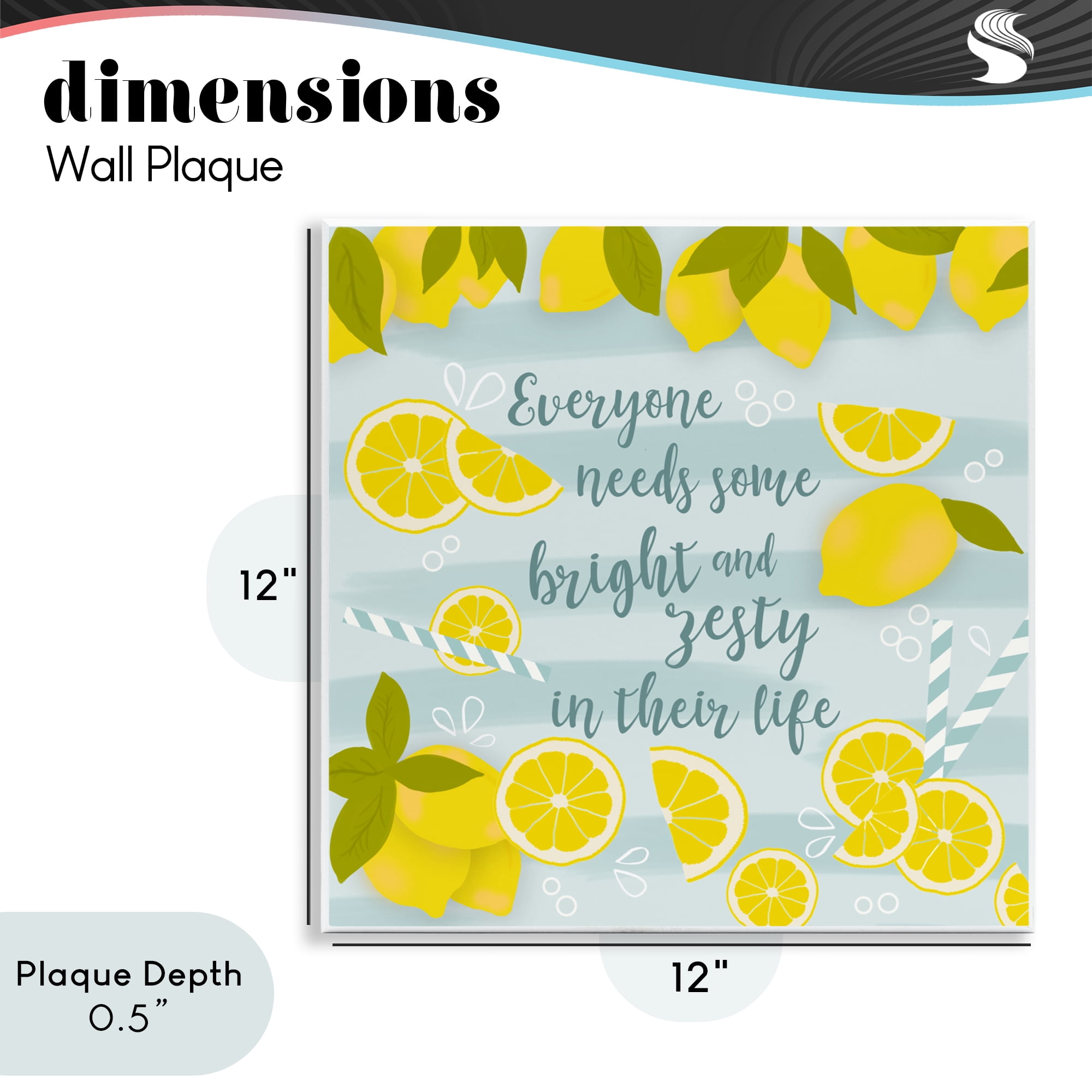 Stupell Industries Everyone Needs Bright & Zesty Wall Plaque Art, design by Anna Quach