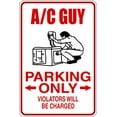 thumbnail image 1 of Do It Yourself Wall Decal Sticker Ac Guy Parking Sign Size: 9 X 18 ", 1 of 1