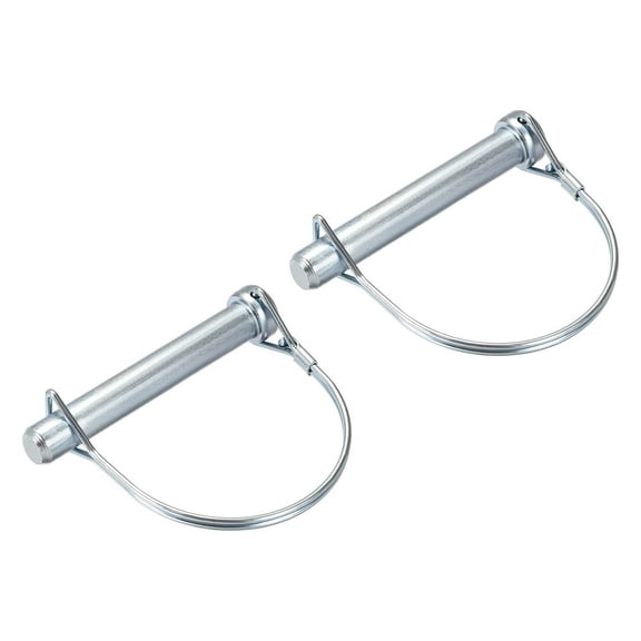 2Pack 1/2" Dia Trailer Coupler Pin, 3-15/16" Long Coupler Pin Shaft Locking Pin, Round Pto Pin