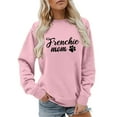 thumbnail image 2 of Frenchie Mom Sweatshirts for Women Long Sleeve Crewneck Graphic Sweatshirt for French Bulldog Lover Pullover Tops, 2 of 5