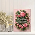 thumbnail image 2 of UXIEQU Floral Typography Artwork Canvas Wall Art Print 15.75x11.81 Inches, 2 of 8