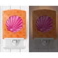 thumbnail image 2 of Caroline's Treasures BB8243CNL Pink Sea Shell Orange Polkadot Ceramic Night Light, Orange, 6x4x3", multicolor, 2 of 2