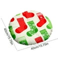 thumbnail image 3 of Christmas Chair Cushion Winter Seat Pad with Cotton Linen Fill, Printed Decorative Cushion for Dining Office Chair Indoor Outdoor Use(B), 3 of 5