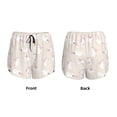 thumbnail image 3 of Rateoe Beautiful Rabbit Printed 2 in 1 Women's Workout Shorts for Athletic Gym Running Shorts with Phone Pockets-X-Large, 3 of 7