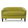 thumbnail image 7 of Isolde Leather Loveseat, Green, 7 of 7