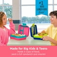 thumbnail image 2 of Bentgo® Pop - Leak-Proof Lunch Box & Removable Divider for Ages 8+ & Teens - Lunch Container Holds 5 Cups of Food; 3-4 Compartments; Microwave/Dishwasher Safe; 2 Year Warranty (Bright Coral/Teal), 2 of 7