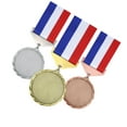 thumbnail image 4 of Baoblaze 3Pcs Blank Medals Zinc Alloy Winner Medals for Softball Events Spelling Bees B, 4 of 8