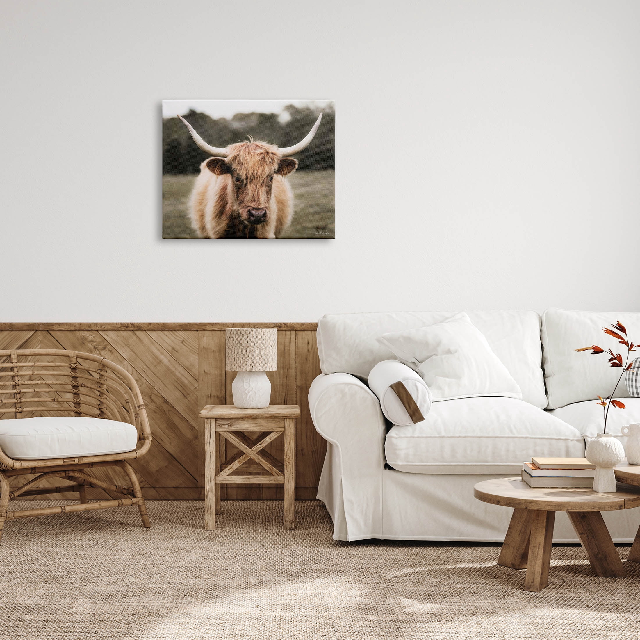 Stupell Industries Peaceful Cattle Rural Open Farmland Photograph Gallery Wrapped Canvas Print Wall Art, Design by Dakota Diener