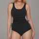 thumbnail image 2 of Conjunto de Trajes de Baño para Mujeres Cordón Sólido Ambos Lados Trajes de Baño, Cuello en V Trajes de Baño para Piscina Y Playa, Traje de Baño de Verano sin Negros Sexy, 2 of 9