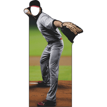 SS11129 Baseball Player Pitcher Stand In Cardboard Cutout Standee Standup