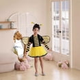 thumbnail image 4 of BOOMNY Toddler Girls Bee Dress Up Funny Stage Performance Outfits for Girl Long Sleeve Mesh Tulle Dress Wings Hairband Cozy Kids Clothing, 4 of 8