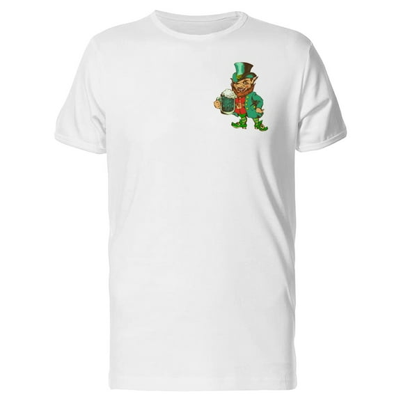 Upperside Leprechaun Mug T-Shirt Men -Image by Shutterstock, Male XX-Large