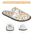 thumbnail image 3 of KLL Simple Drawing Slippers for Women Men House Slip on Indoor Outdoor Bedroom Furry Fleece Lined Ladies Comfy Anti-Skid Rubber Hard Sole-Medium, 3 of 8