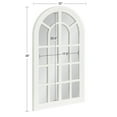 thumbnail image 6 of Kate and Laurel Boldmere Rustic Arch Wall Mirror, White 22x38, 6 of 9