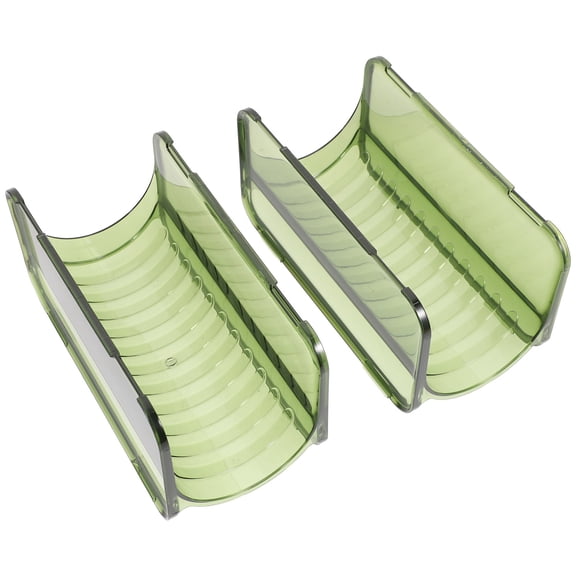 BESTYASH 2Pcs Plastic Water Bottle Organizer Stand for Fridge Pantry and Kitchen Countertop in Green